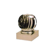 Homegarden Fumaiolo Ventolino Quadro Inox 52x52 cm Sfera AISI 304 Base AISI 430 Cuscinetti a Bagno d'Olio