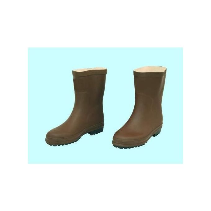 Brixo FRA-361232 Stivali in Gomma Tronchetto da Lavoro Taglia 46 Impermeabili Suola Carrarmato Antiscivolo colore Marrone