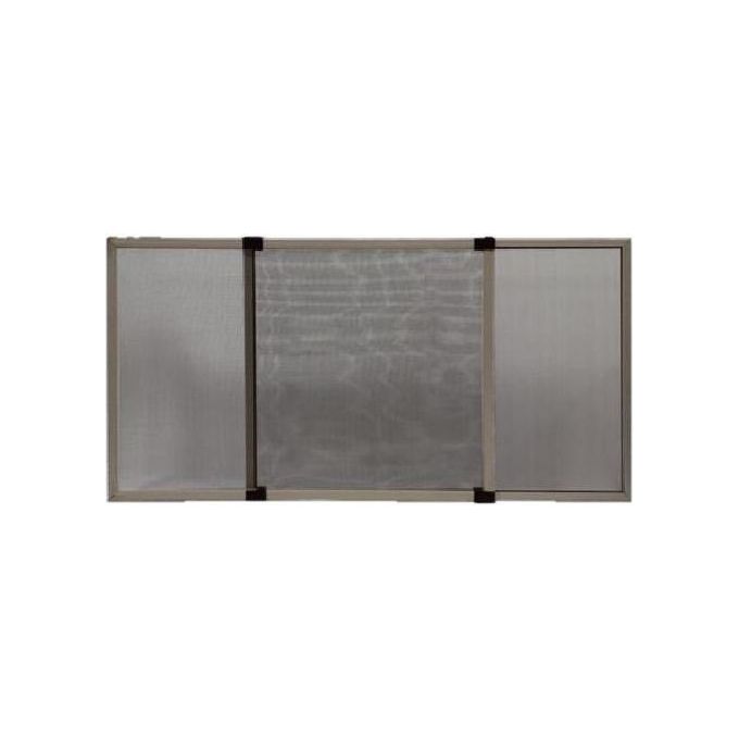 Generico Zanzariera Stop Inset Estensibile in Alluminio 50x70 cm colore Bianco