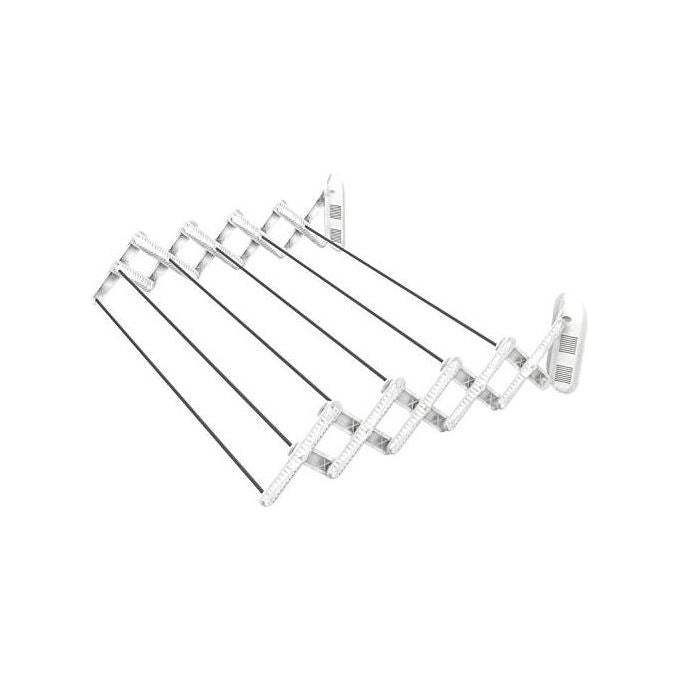 Gimi 1072010001000 Skatto 100 Stendibiancheria da Parete a Soffietto Alluminio e Resina 6 m