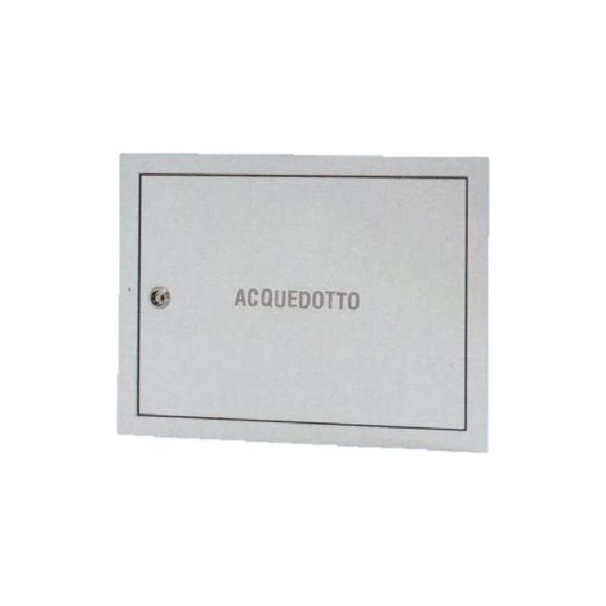 GENERICO FRA-454003 Sportello per Contatori Acqua Lamiera Zincata Telaio 10-10 Porta 6-10 30x40 cm