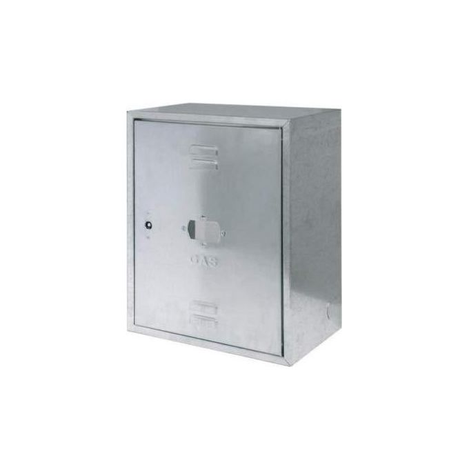 OEM SYSTEMS COMPANY FRASCHE-454110 Armadietto per Contatore Gas in Lamiera Zincata 6-10 mm 50x40x25 cm Serratura a Quadrello