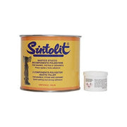 S.I.S.M.A. Sintolit Stucco per Marmo e Ceramica Bicomponente Poliestere Applicazione Verticale 750 ml colore Paglierino