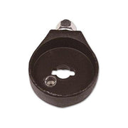 Gentili 8236802 Squadra per Lucchetti Sferoidali Sistema SF in Acciaio Stampato con Rondella Dado 16 mm e Boccola Temperata da Fissare in Piatto al Pavimento colore Nero