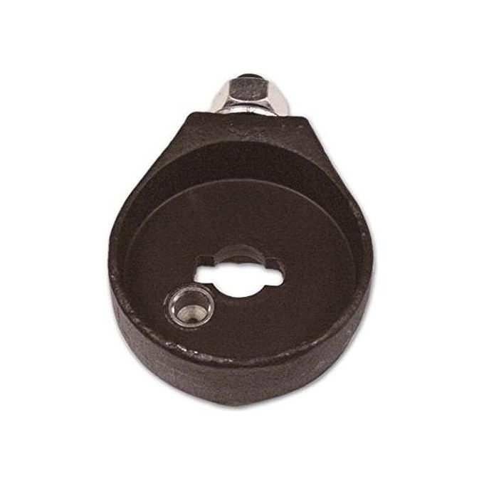 Gentili 8236802 Squadra per Lucchetti Sferoidali Sistema SF in Acciaio Stampato con Rondella Dado 16 mm e Boccola Temperata da Fissare in Piatto al Pavimento colore Nero