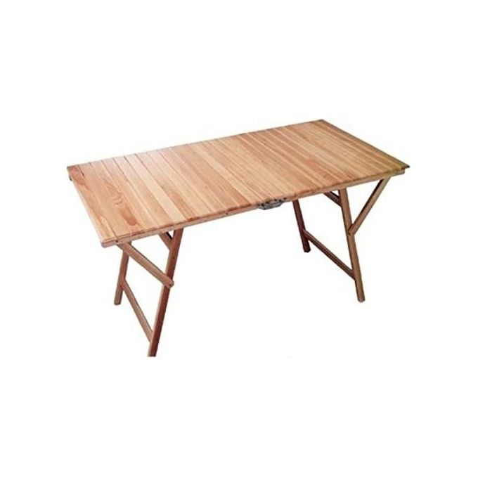 Tavolo Pieghevol.Legno Nat.Cm.70X140Xh72