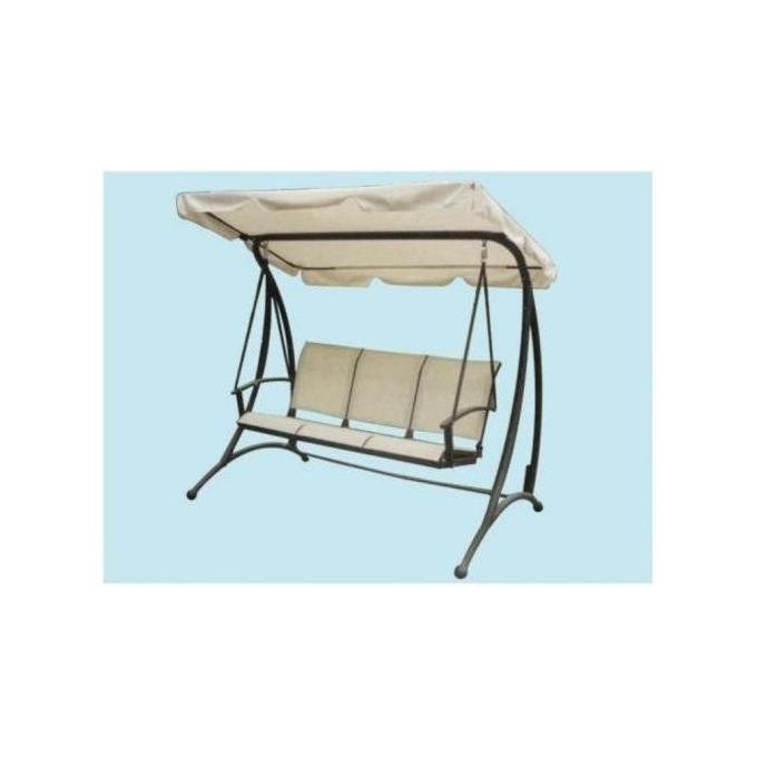 Yeppon Dondoli 3 Posti Trio per Giardino con Struttura Robusta e Comodi Cuscini Ideale per Relax e Divertimento all'Aperto