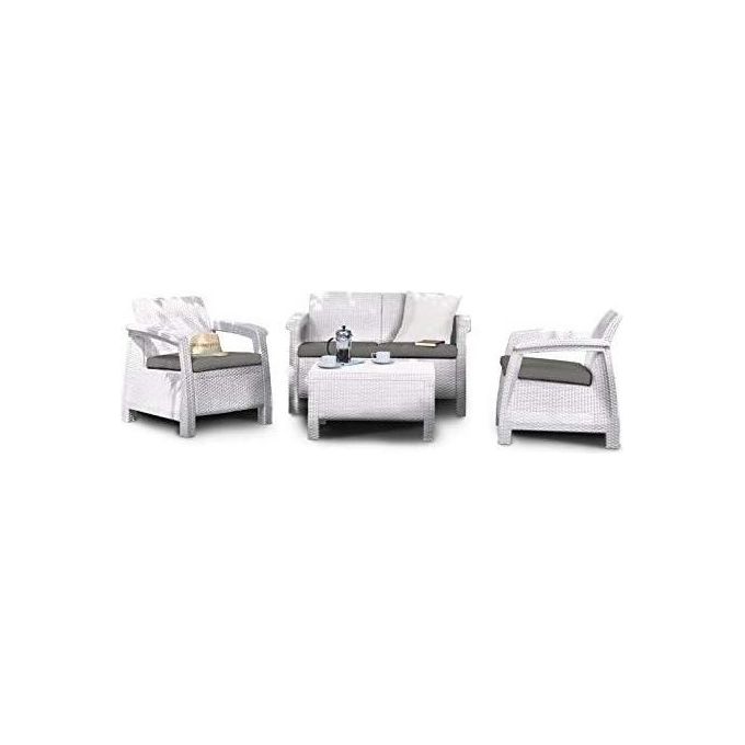Keter Set Rattan Corfu' Bianco