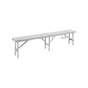 Panche Polyrattan Levante Cm.180X25X43H Bianco