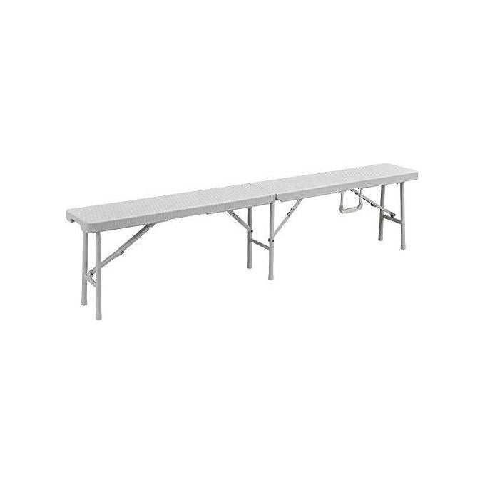 Panche Polyrattan Levante Cm.180X25X43H Bianco