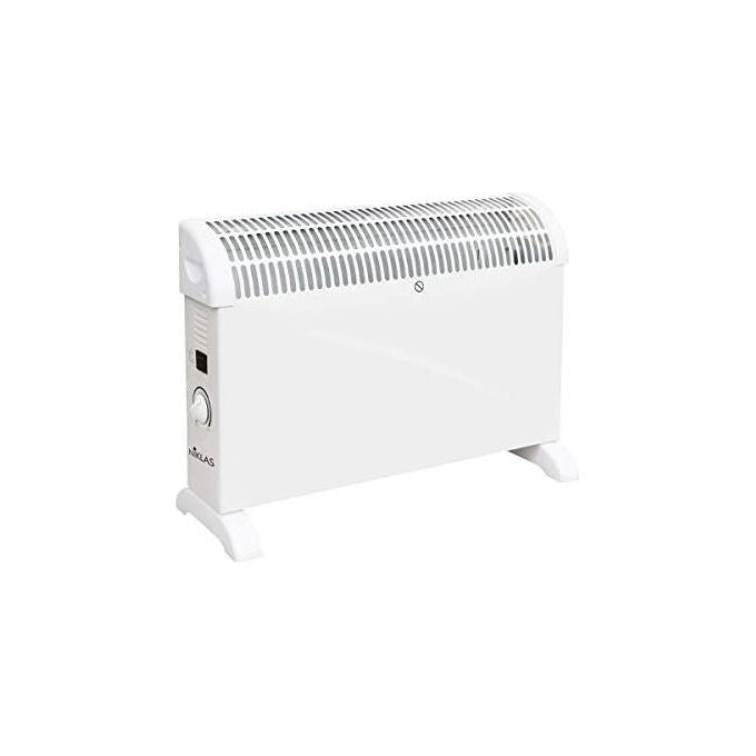 Niklas DF539030 Classic Termoconvettore Elettrico 2000W 3 Potenze 750 1250 2000W Termostato Ambiente Pavimento Muro