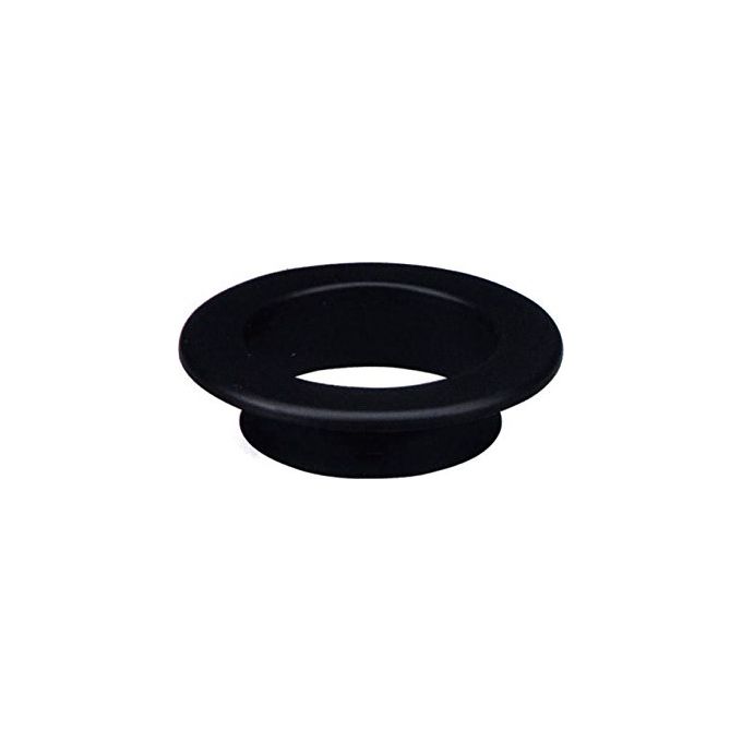 A.L.A. V41800400805 Aeternum Rosone per Stufe a Legna e Pellet in Acciaio 2 mm Diametro 130 mm Finitura Nero Opaco colore Nero