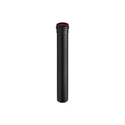 Aeternum Y40100250100 ALA2MM aeternum PELLET Canale da Fumo in Acciaio Porcellanato Diametro 100 mm Lunghezza 1000 mm con Guarnizione a Triplo Labbro colore Nero