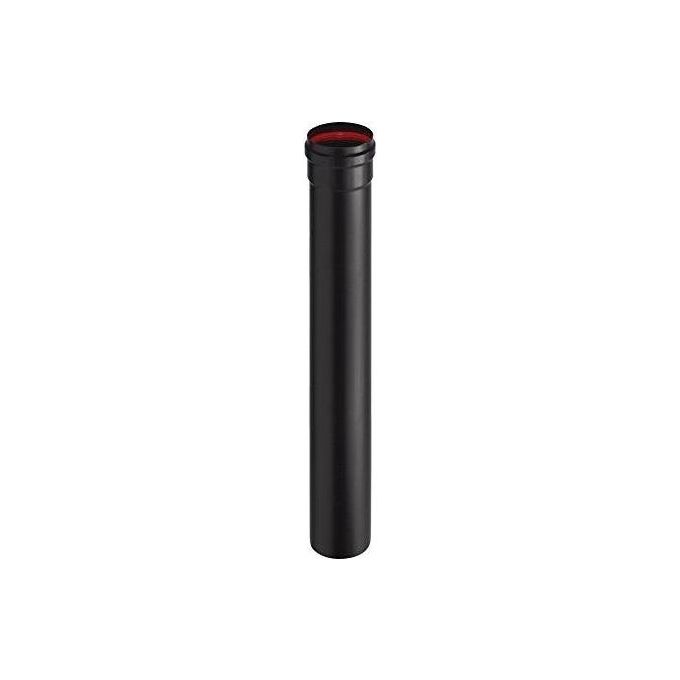 Aeternum Y40100250100 ALA2MM aeternum PELLET Canale da Fumo in Acciaio Porcellanato Diametro 100 mm Lunghezza 1000 mm con Guarnizione a Triplo Labbro colore Nero