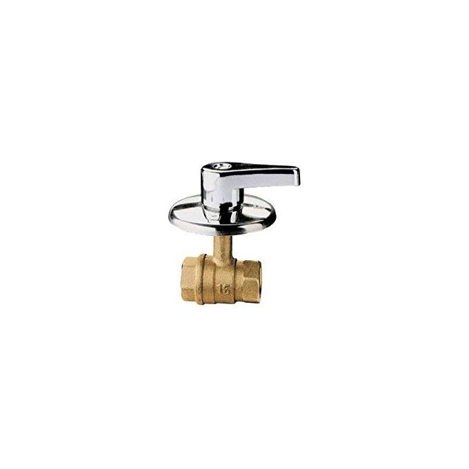 Itap 138 Valvola a Sfera ad Incasso 1-2'' DN 15 Passaggio Totale Attacchi Filettati FF Corpo Ottone Rosone Acciaio Inox 30 bar