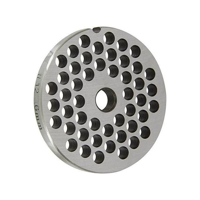 Reber 4312A5 Piastra per Tritacarne N.12 Accessorio Griglia Acciaio al Carbonio Fori 6 mm