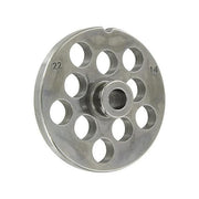Reber N. 22 F. 14 Piastra per Tritacarne 10 Fori 14 mm Acciaio al Carbonio