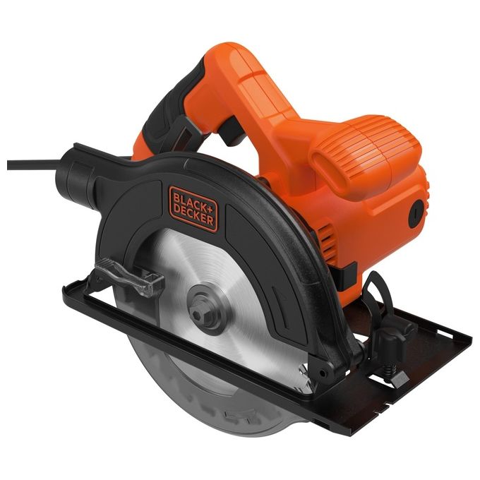 Black and Decker CS1200-QS Sega Circolare Portatile 1200 W Lama 165 mm Profondita' Taglio 55 mm a 90° Regolazione Inclinazione 45° con Guida Laser colore Nero Arancione
