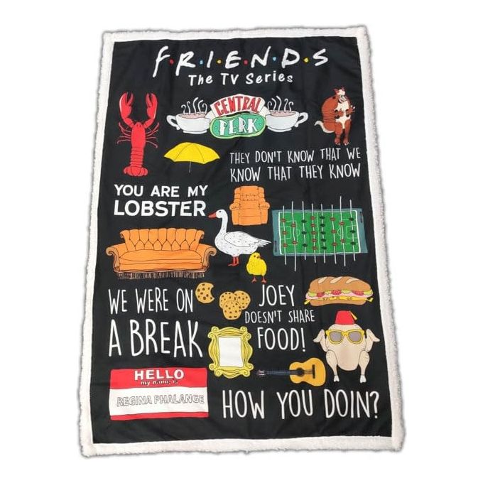 Lyo Coperta Sherpa Friends 100x150 cm