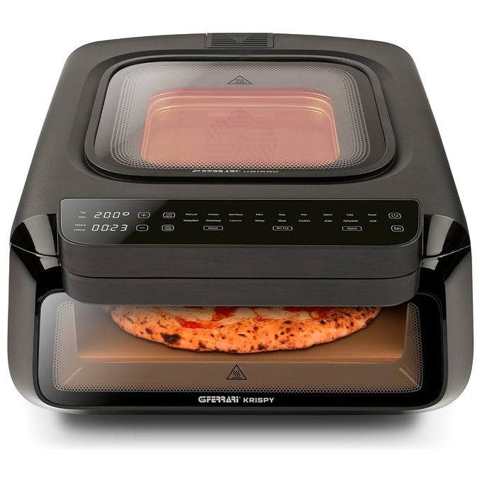 G3 Ferrari G10225 Krispy Forno Pizza e Friggitrice ad Aria 3 in 1 13 L 2100 W 18 programmi colore Nero