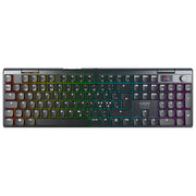 CHERRY G8A-25100HJAPN-2 MX 10.1 Wireless Tastiera Gaming USB RF Wireless Bluetooth QWERTY Nordic Cherry MX Low-Profile 2.0 Red Retroilluminata RGB con Schermo LCD colore Nero