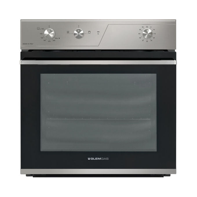 Glem Gas GFRF21IX Forno da incasso Elettrico e Gas 69 L Classe A Riscaldamento Inferiore Grill Acciaio inox (59.7x54.3x59 cm) colore Acciaio inox