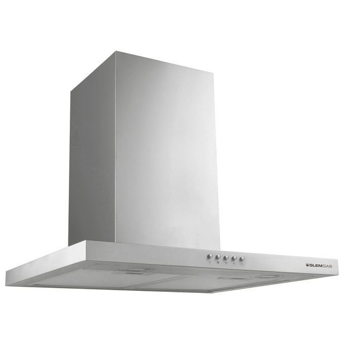Glem Gas GHB684IX Cappa aspirante a parete 60 cm 650 m³-h Classe A 68 dB Pulsanti colore Acciaio inox