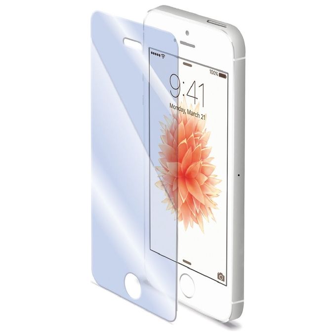 Celly GLASSIP5 Pellicola Protettiva Vetro Temperato per iPhone 5 5S 5C antigraffio colore Trasparente