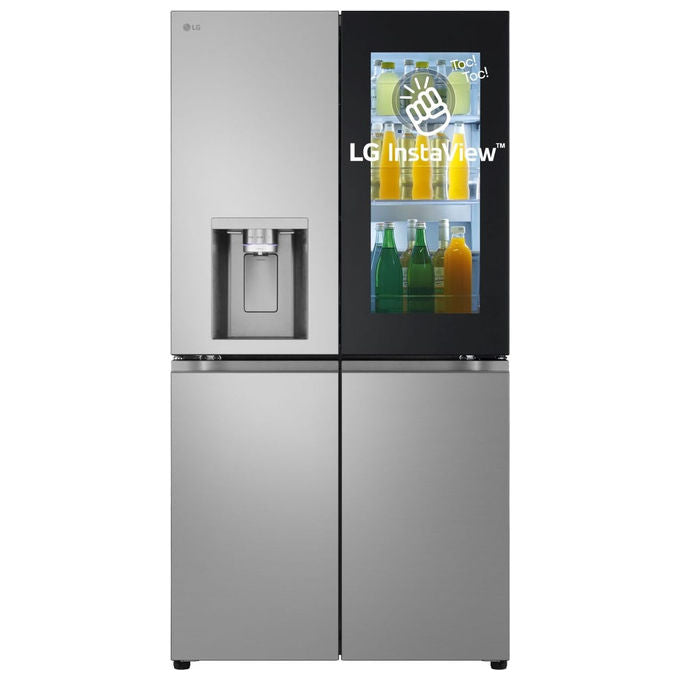 LG GMK961PY5E InstaView Frigorifero 4 Porte 646 L 179 cm Classe E 40 dB Wi-Fi Dispenser Acqua UVnano ThinQ colore Argento