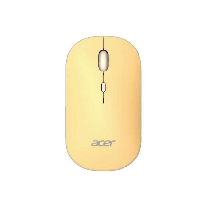 ACER mouse wireless AMR130, ambidestro, RF wireless e bluetooth 5.2, 1600 DPI regolabili, ottico, giallo