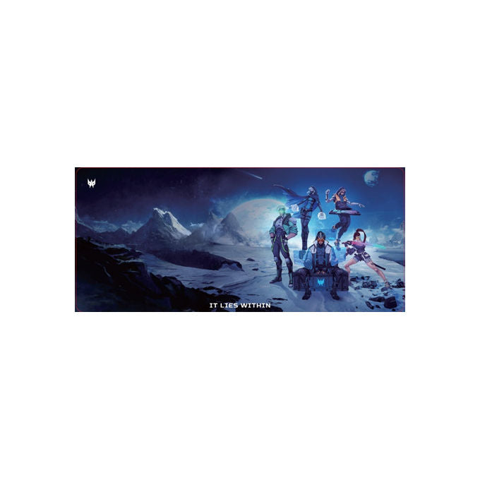 Acer GP.MSP11.00J Predator Gaming Mousepad Tappetino per mouse da gioco XXL 910x400x3 mm con base antiscivola colore Multicolore