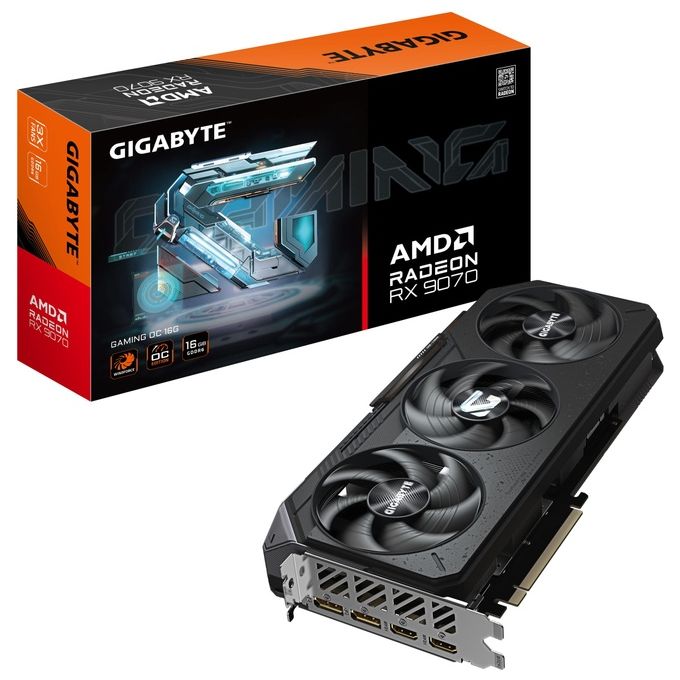 Gigabyte GV-R9070GAMING OC-16GD Radeon RX 9070 GAMING OC Scheda Grafica 16 GB GDDR6 256 bit PCI-E 5.0 2700 MHz Base 2 x DisplayPort 2 x HDMI colore Nero