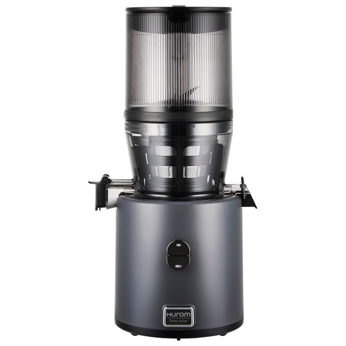 Hurom H-330P Estrattore di Succo 2 litri 43 rpm Funzione Inversa Filtro Acciaio Inox Coclea Ultem colore Charcoal
