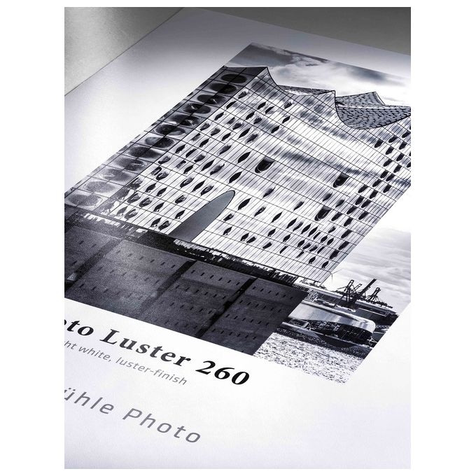 Hahnemühle HAH10643171 Photo Luster 260 Carta fotografica 260 g-m² finitura semi lucida 610 mm x 30 m colore Bianco