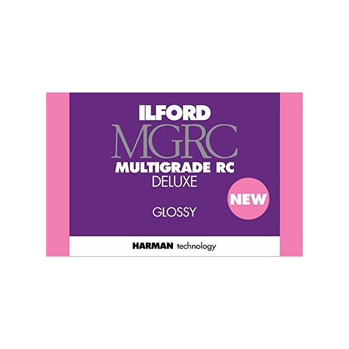 Ilford HAR1179848 MULTIGRADE V RC DELUXE Carta Fotografica in Bianco e Nero Finitura Glossy 12,7x17,8 cm 100 fogli colore Bianco