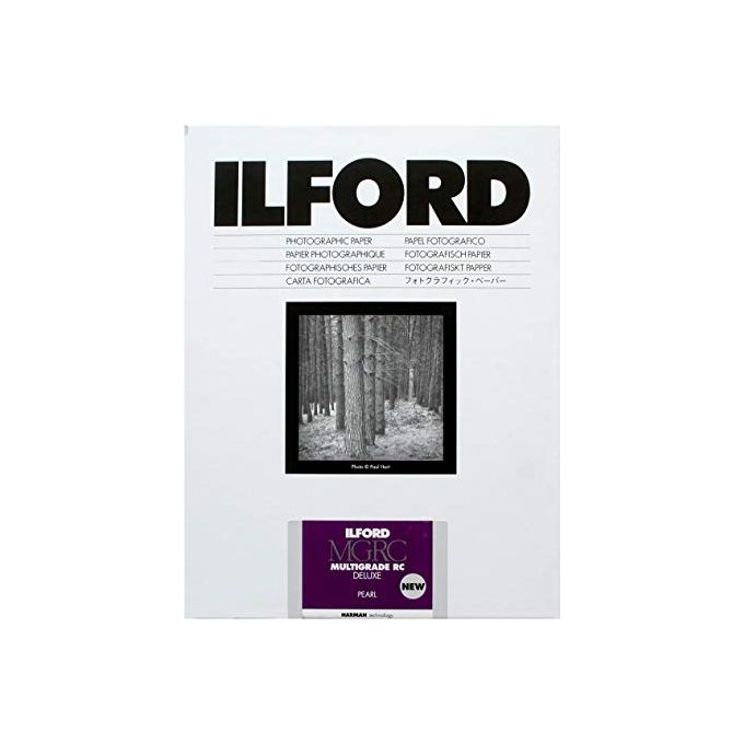Ilford MULTIGRADE V RC DELUXE Carta Fotografica Bianco e Nero Perlata 9x13cm 100 Fogli 190 g-m² colore Nero