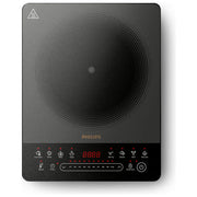 Philips piastra a induzione serie 5000 HD5850-90, 2000W, 10 livelli di potenza, 8 programmi, touch, vetroceramica, nero
