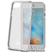 Celly HEXAGON800WH Hexagon Cover per iPhone 7 TPE Trasparente colore Bianco