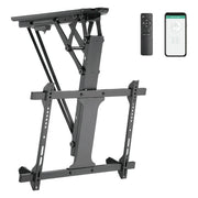 JollyLine JL42884-SMART HEY MOTO TV Supporto da soffitto motorizzato per TV 32''-80'' fino a 35 Kg con controllo via app Tuya e telecomando colore Nero