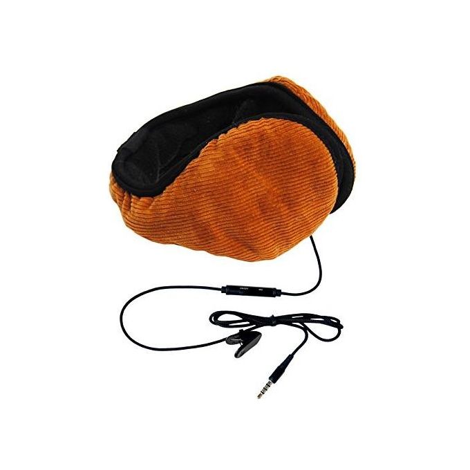 Hi-Fun HFHIEAR-VLBR Hi-Ear Paraorecchie Musicale Speaker Microfono Jack 3.5mm 10mW colore Marrone