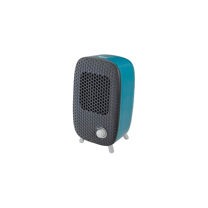Bimar HP135 Termoventilatore da Tavolo Ceramica PTC 500W Termostato Regolabile Filtro Antipolvere colore Turchese