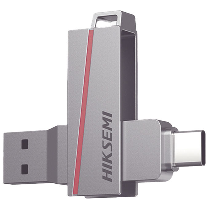 Hiksemi HS-USB-E307C-64G-U3 Unita' Flash USB 128 GB USB Type-A USB Type-C 3.2 Gen 1 150 MB-s 45 MB-s colore Grigio
