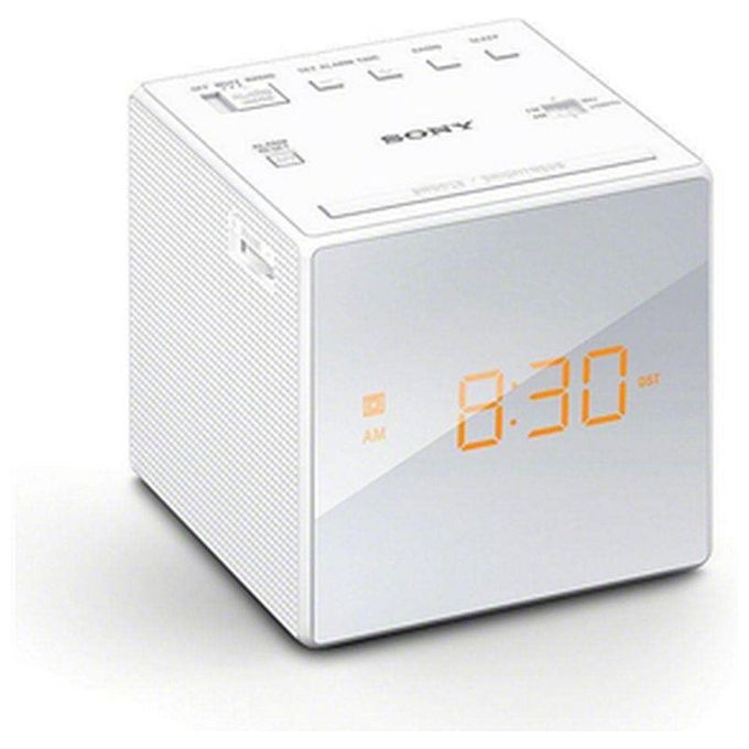 Sony Radiosveglia Fm Snooze Buzz Bianco