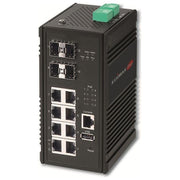 Edimax, Switch di Rete Gestito, Gigabit Ethernet PoE, 8 porte RJ-45, Nero, IGS-5408P