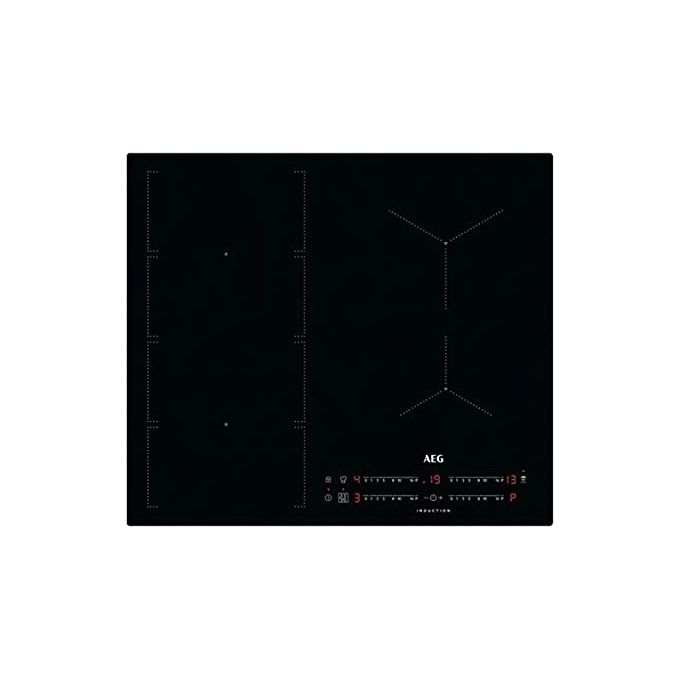 AEG IKE64473IB Serie 6000 Piano cottura a induzione 60 cm 4 zone FlexiBridge Hob2Hood Touch colore Nero