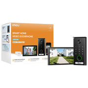 Imou IMOU-VO1-5M0A-VH1-7A0A Videocitofono Smart 5MP con Monitor Touch 7 Pollici PoE Dual Band WiFi 2.4GHz 5GHz Rilevamento Umano e Veicoli colore Nero