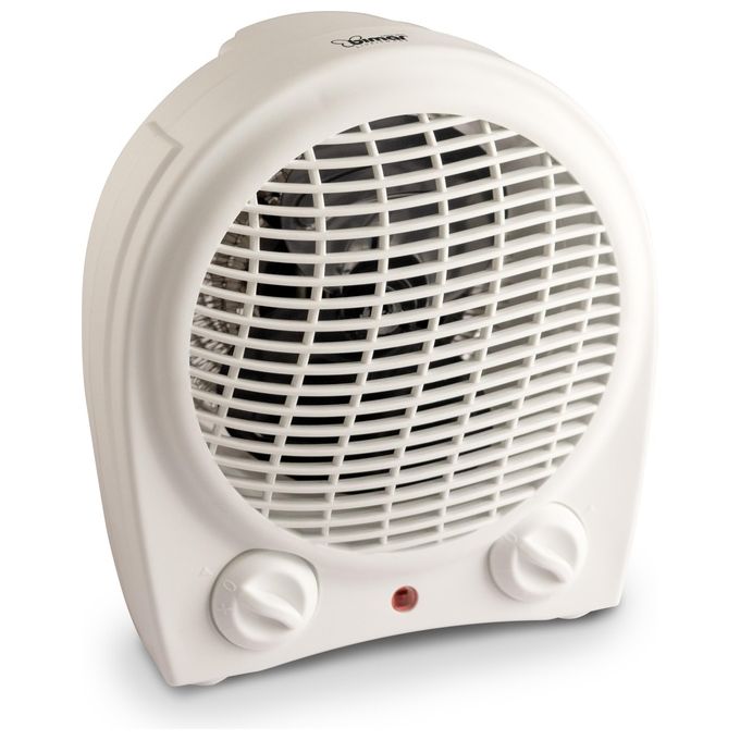 Bimar HF580 Stufetta elettrica con ventilatore 2000 W per ambienti fino a 15 m² colore Bianco