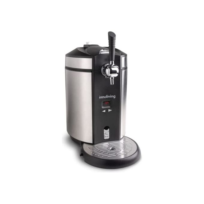Innoliving INN-858 Spillatore per Birra Termoelettrico ad Acqua Regolazione Temperatura da 2°C a 12°C Display LED Rubinetto in Acciaio Inossidabile colore Nero