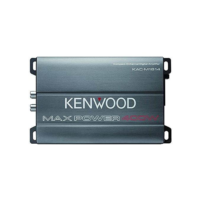Kenwood KAC-M1814 Amplificatore per Auto 4 Canali Classe D 400W RCA Alto Livello Antracite