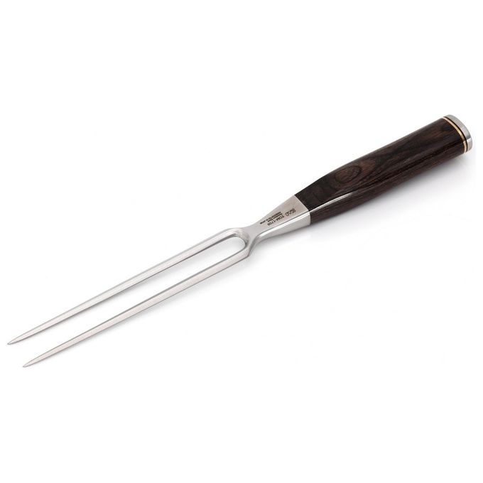 KAI TDM-1709 Shun Premier Tim Mälzer Forchettone da Carne 16,5 cm in Acciaio Damasco VG-Max e Legno Pakka colore Marrone